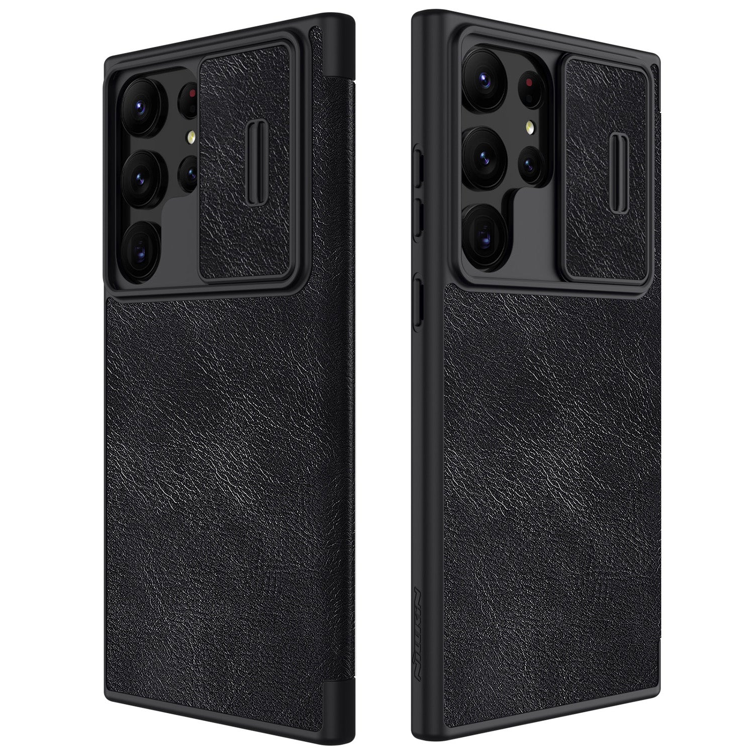 NILLKIN Qin Pro Series for Samsung Galaxy S23 Ultra PU Leather Card Holder Protective Case Slide Lens Protection Phone Cover NILLKIN Qin Pro Series for Samsung Galaxy S23 Ultra PU Leather Card Holder Protective Case Slide Lens Protection Phone Cover